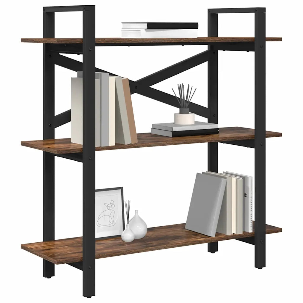 Libreria 3 livelli 100 x 33,5 x 102 cm Legno ingegnerizzato 883948