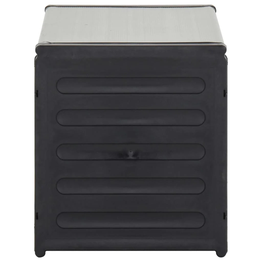 Mobiletto per rifiuti da giardino 85 x 34 x 40 cm grigio 02_0006065