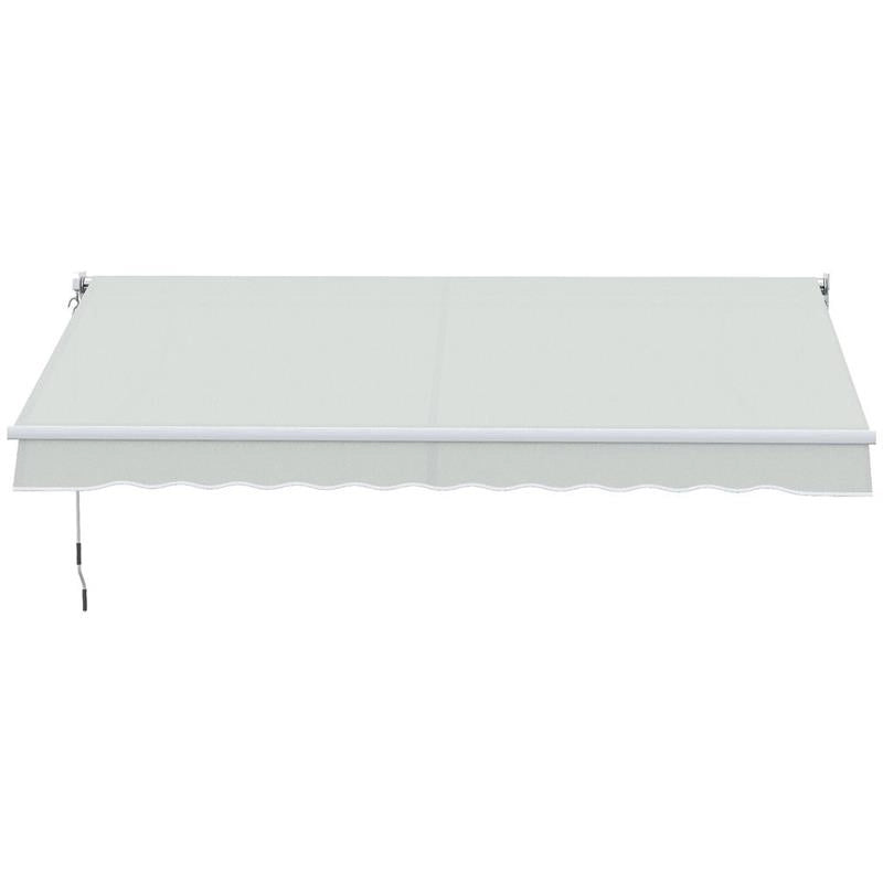 TENDA DA SOLE A BRACCI REGOLABILE 5°-35° IN ALLUMINIO E POLIESTERE, 200X250 CM, CREMA