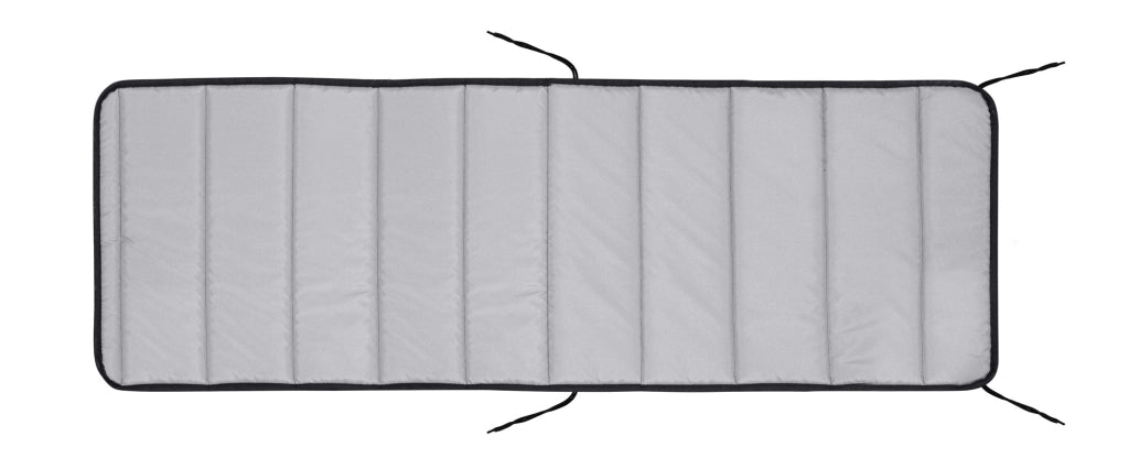 Cuscino per sdraio trapuntato in schiuma AIO FACTORY 190x60 cm, impermeabile, grigio scuro