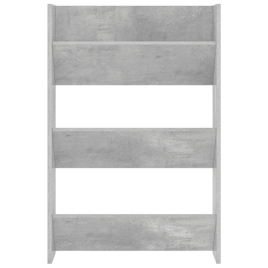 Scarpiere Muro 2pz Grigio Cemento 60x18x90cm Legno Multistrato 806768