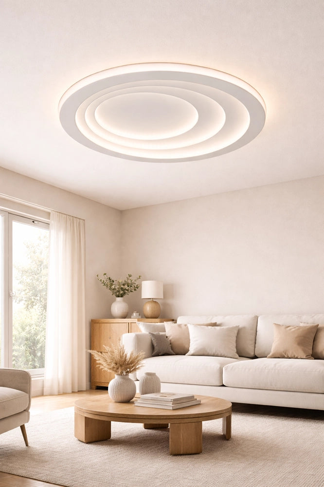 Plafoniera LED 70W Ø50cm Dimmerabile con Telecomando 3000K 4000K 6500K 4200lm Moderna da Soffitto IP20 Fascio 120°