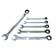 Trade Shop - Chiavi Combinate A Cricchetto Set 6 Pz Serie Di Chiavi Combinate Con Cricchetto -