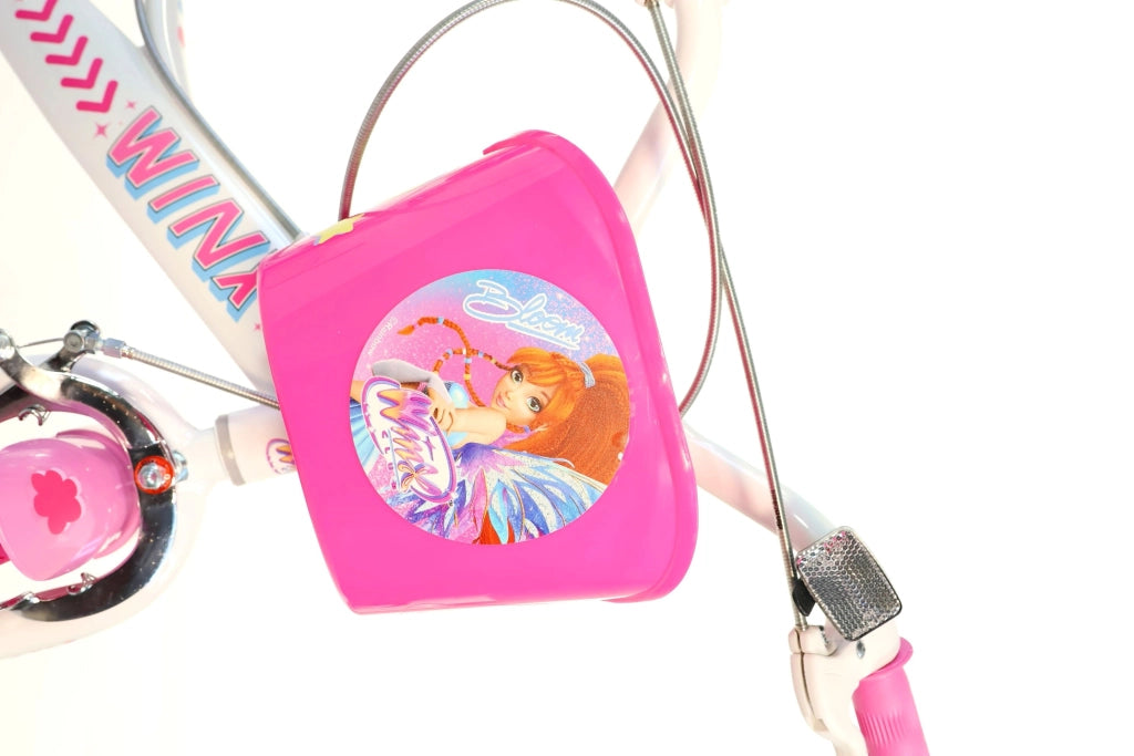 WINX 14", bicicletta per bambini, adatta ad etÃƒÂ  tra i 4 e i 6 anni, per altezza tra 100 e 120 cm, con cestino e p