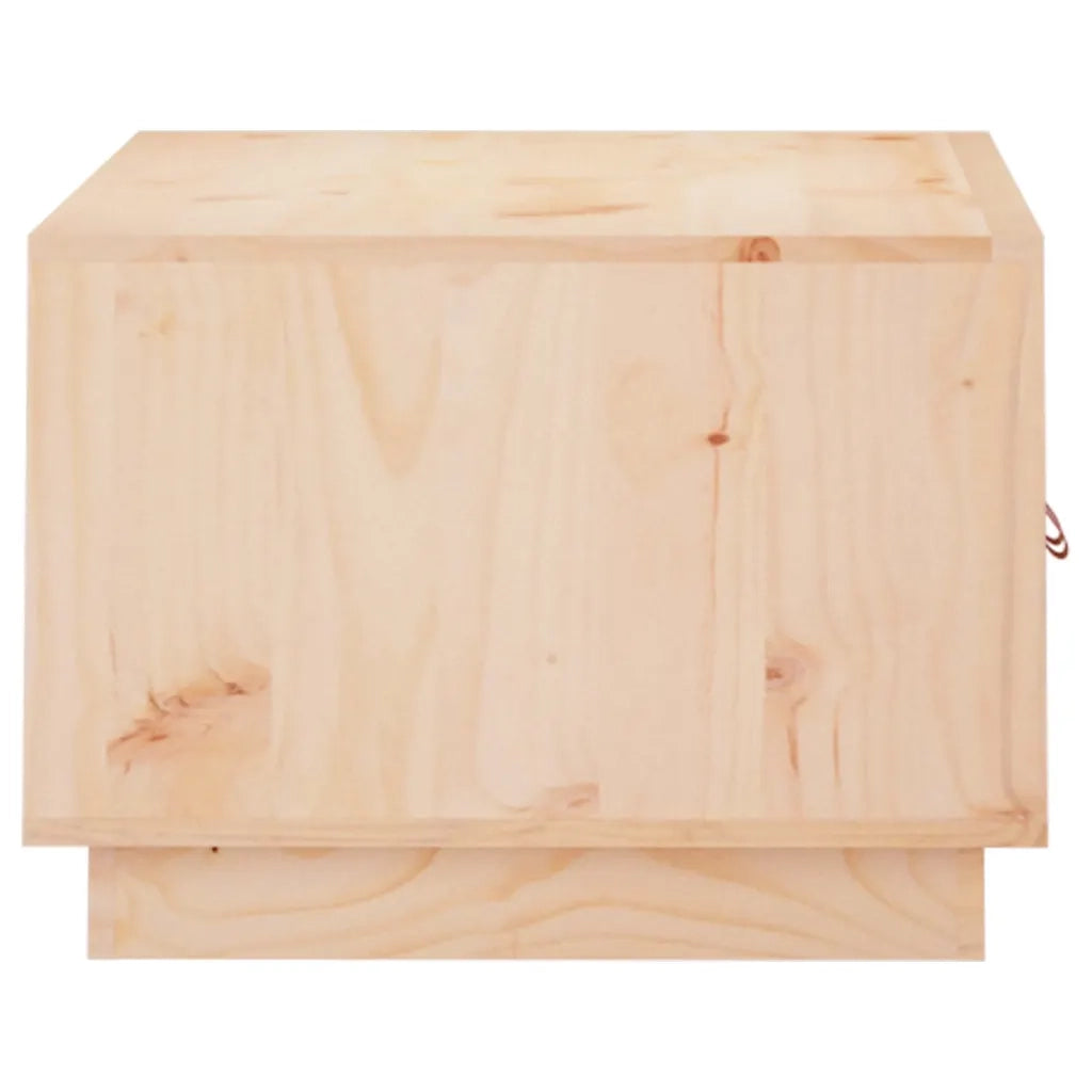 Tavolino da Salotto 80x50x35 cm Legno Massello di Pino 818250