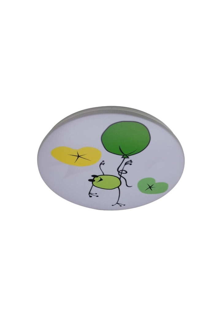 Plafoniera LED Rabalux Froggo bianca bimbi rana Ø38 24W