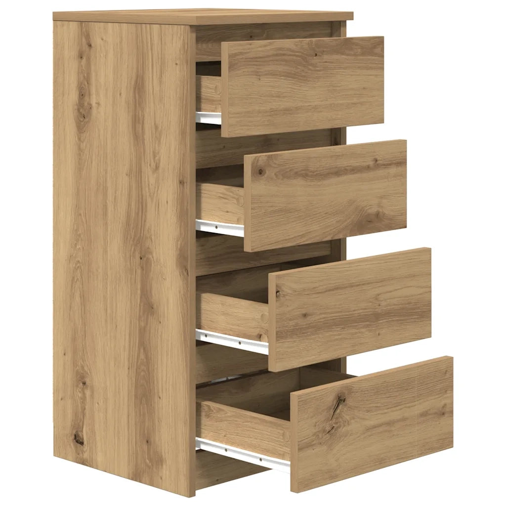 Credenza Rovere Artigianale 37,5x35x76 cm in Legno Multistrato 861759