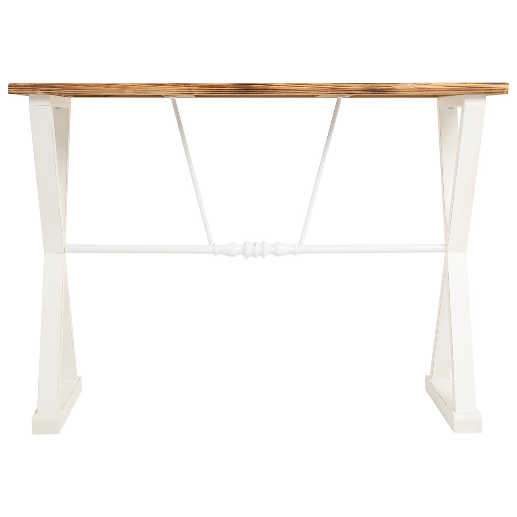 Console in legno e metallo laccato bianco 106x40x76,5h cm