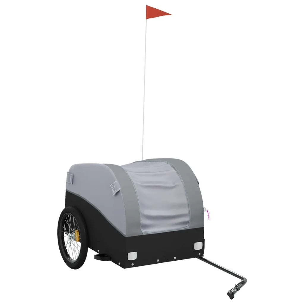 Rimorchio da Bici Nero e Grigio 45 kg in Ferro CFW9543251