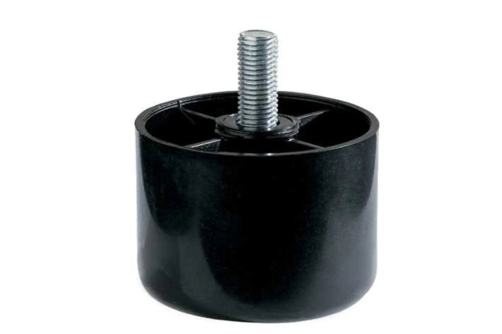 Piedino In Plastica Serie Black D60H40 Perno Fil M10X30N Set 5 Pezzi - Masidef