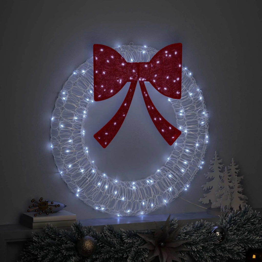 Corona con 60 LED Bianco freddo 76 x 76 x 8,5 cm Acrilico CFW9257499