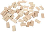 Set di chiodi di legno da 50 pezzi - coni domino 8 x 40 mm - chiodi di legno invisibili per collegamento - legno di betulla - per carpentieri - dilettanti - mobili da assemblare da sé.