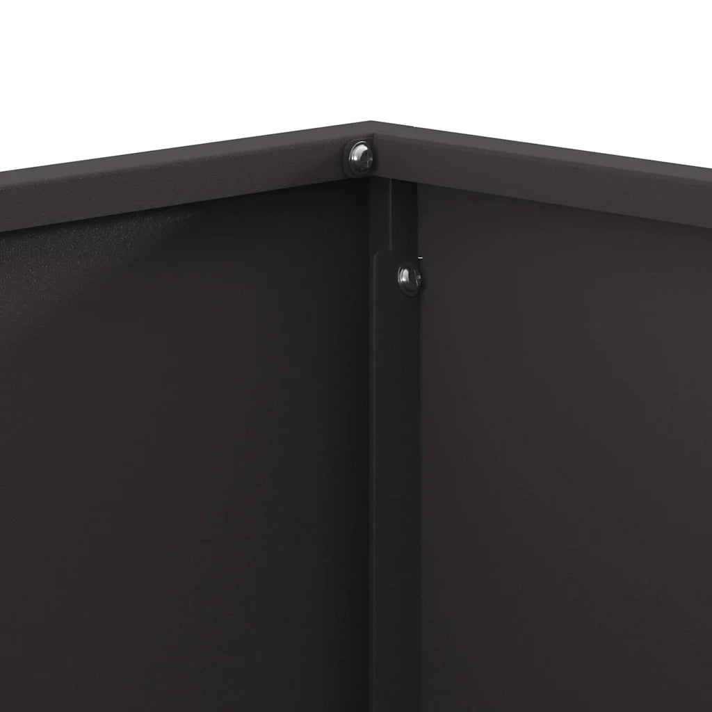 Braciere Nero 80 x 80 x 40 cm Acciaio Corten 858968