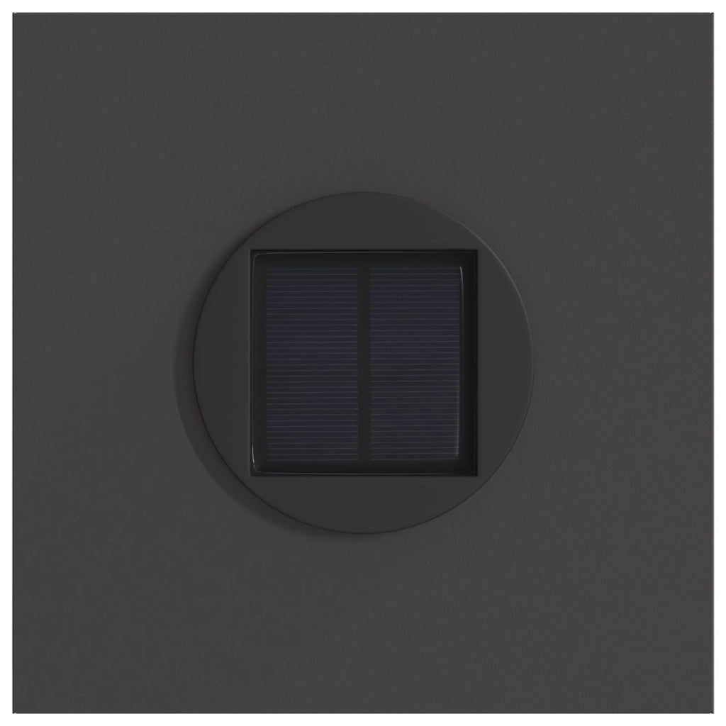 Faro LED solare per sentieri 2 pz Nero CFW2908409