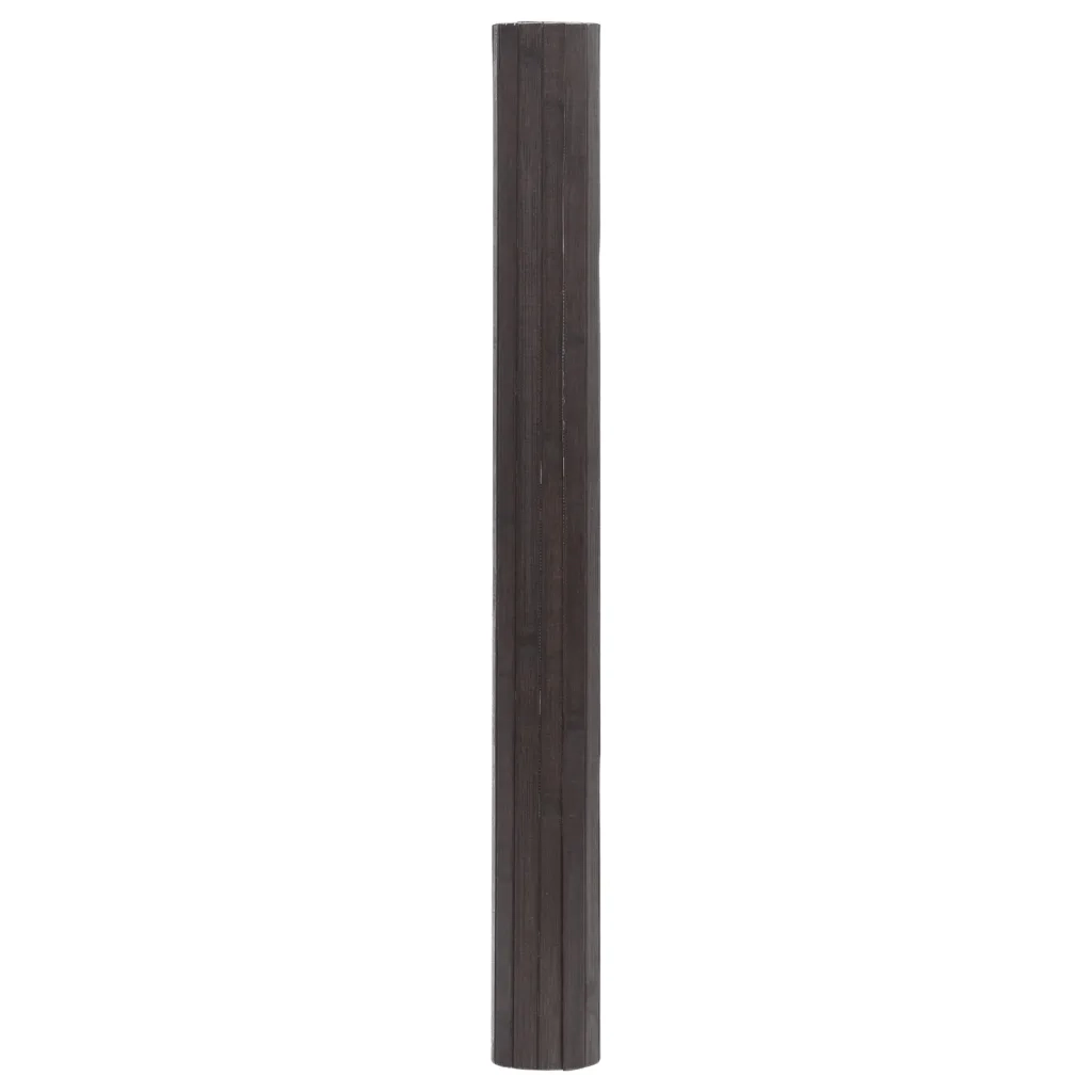 Tappeto Rettangolare Marrone Scuro 60x500 cm in BambÃ¹