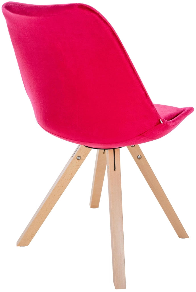Sedia Sofia Velvet rosso,natura (quadrato)