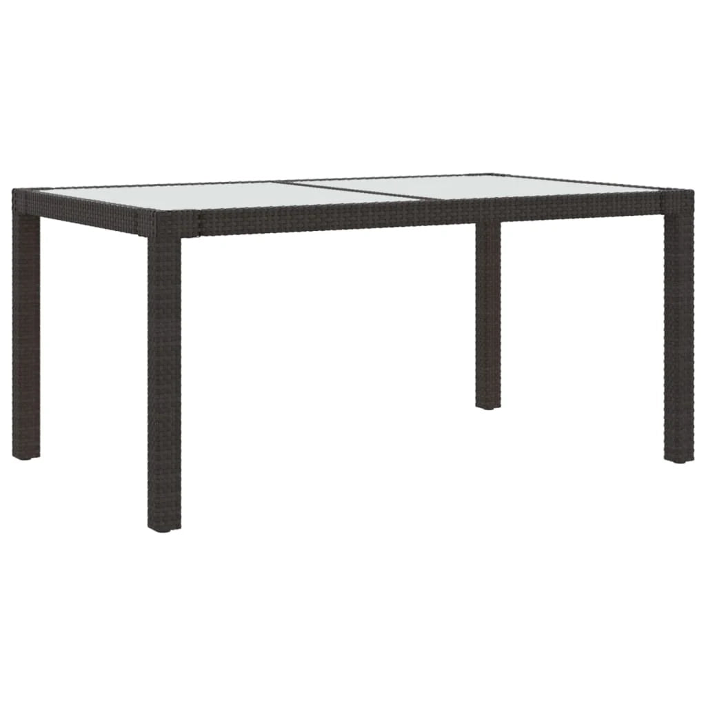 Set da salotto da esterno composto da 5 pezzi con cuscini in resina intrecciata marrone 02_0014953