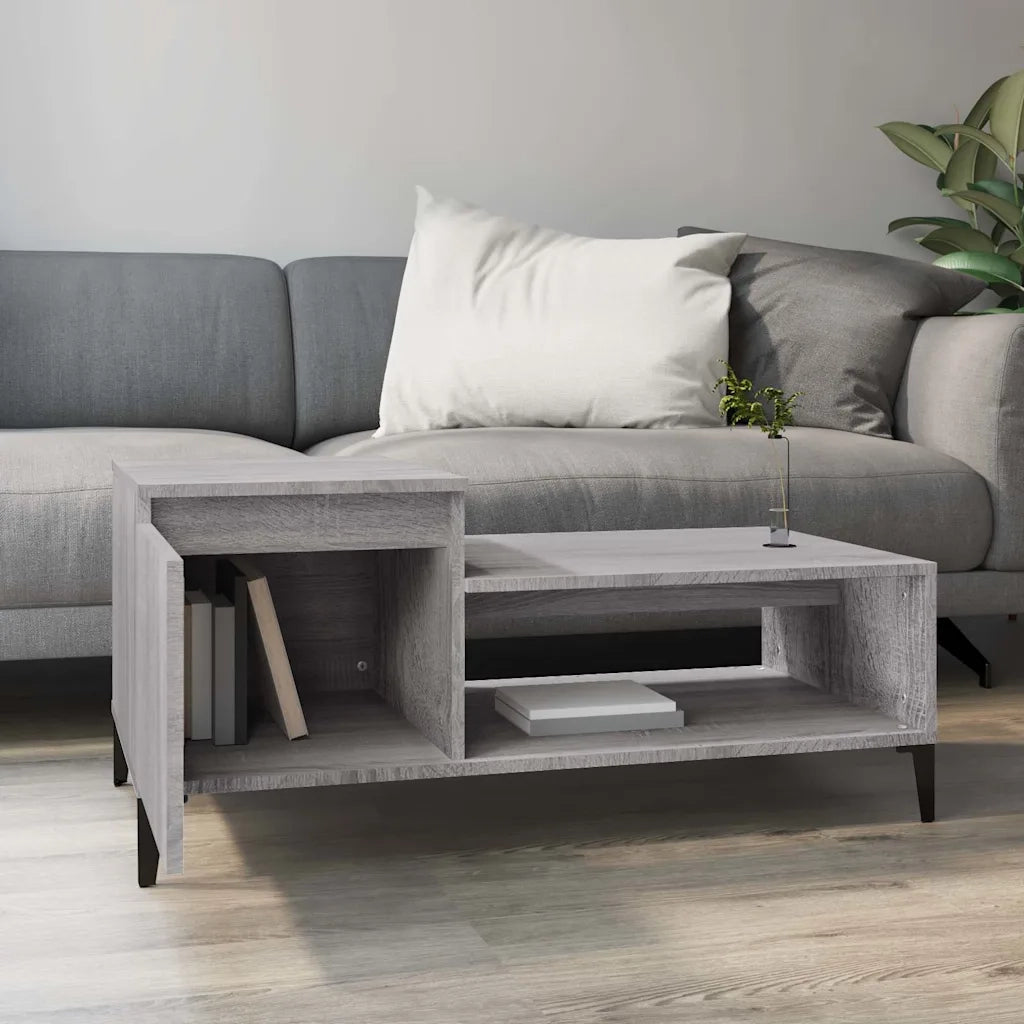 Tavolino da salotto | Tavolino da caff¨¨ | Tavolino da Soggiorno grigio sonoma 100x50x45cm Legno Multistrato
