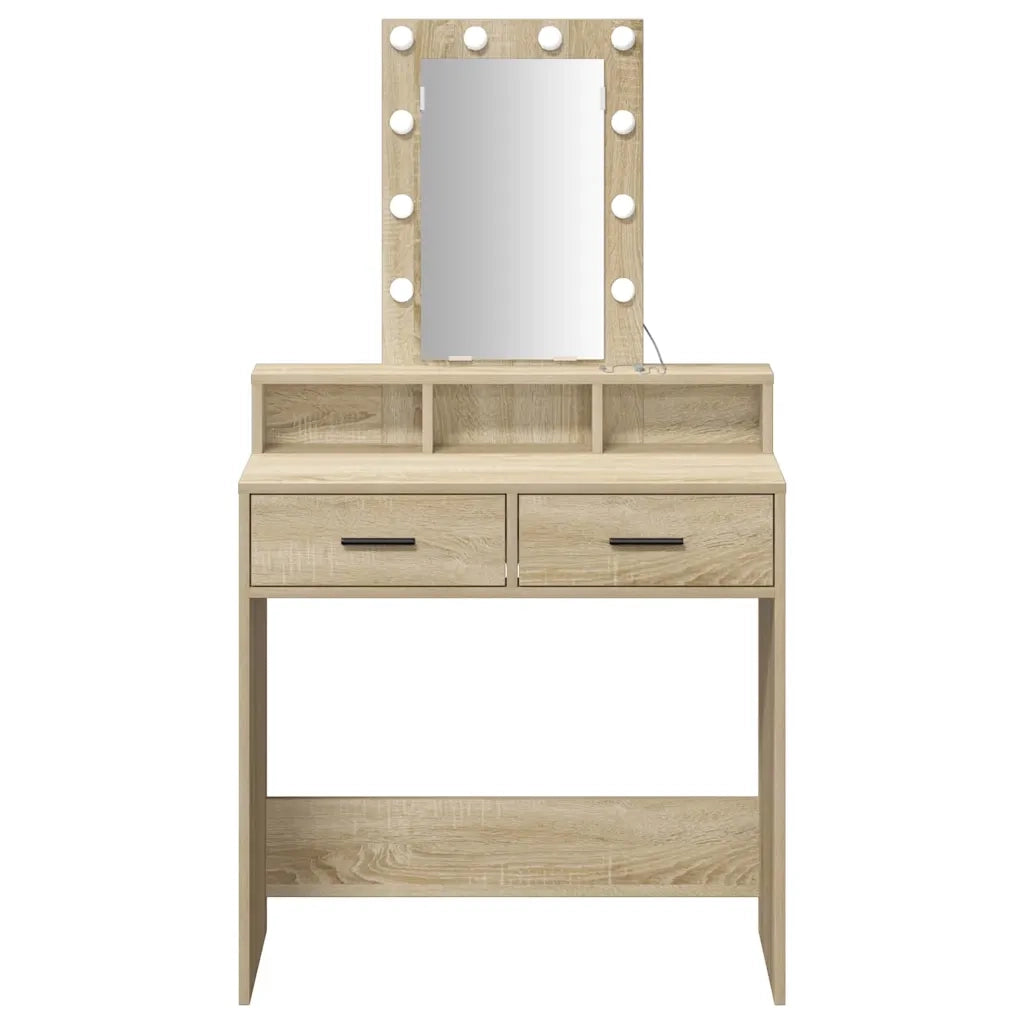 Toeletta | Tavolo da Trucco Marrone 79 x 41 x 140 cm Legno multistrato