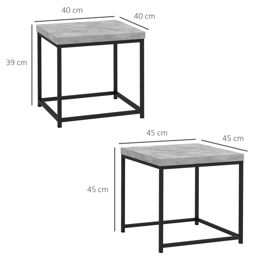 Tavolino da salotto ¨C zephmum ¨C grigio metallo legno