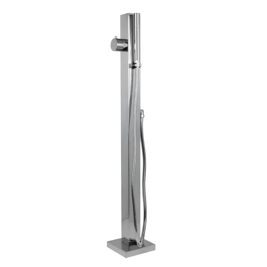 Fontana da giardino a colonna esterno salice acciaio inox con miscelatore 100 cm *** confezione 1