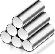 Pacco con 6 magneti neodymium, extra forti, grandi, 10 x 30 mm magneti a disco, forte magnete neodymium, acciaio inossidabile, magneti a disco, forte magnete per lavagne, whiteboard, officine, frigoriferi, dischi magnetici