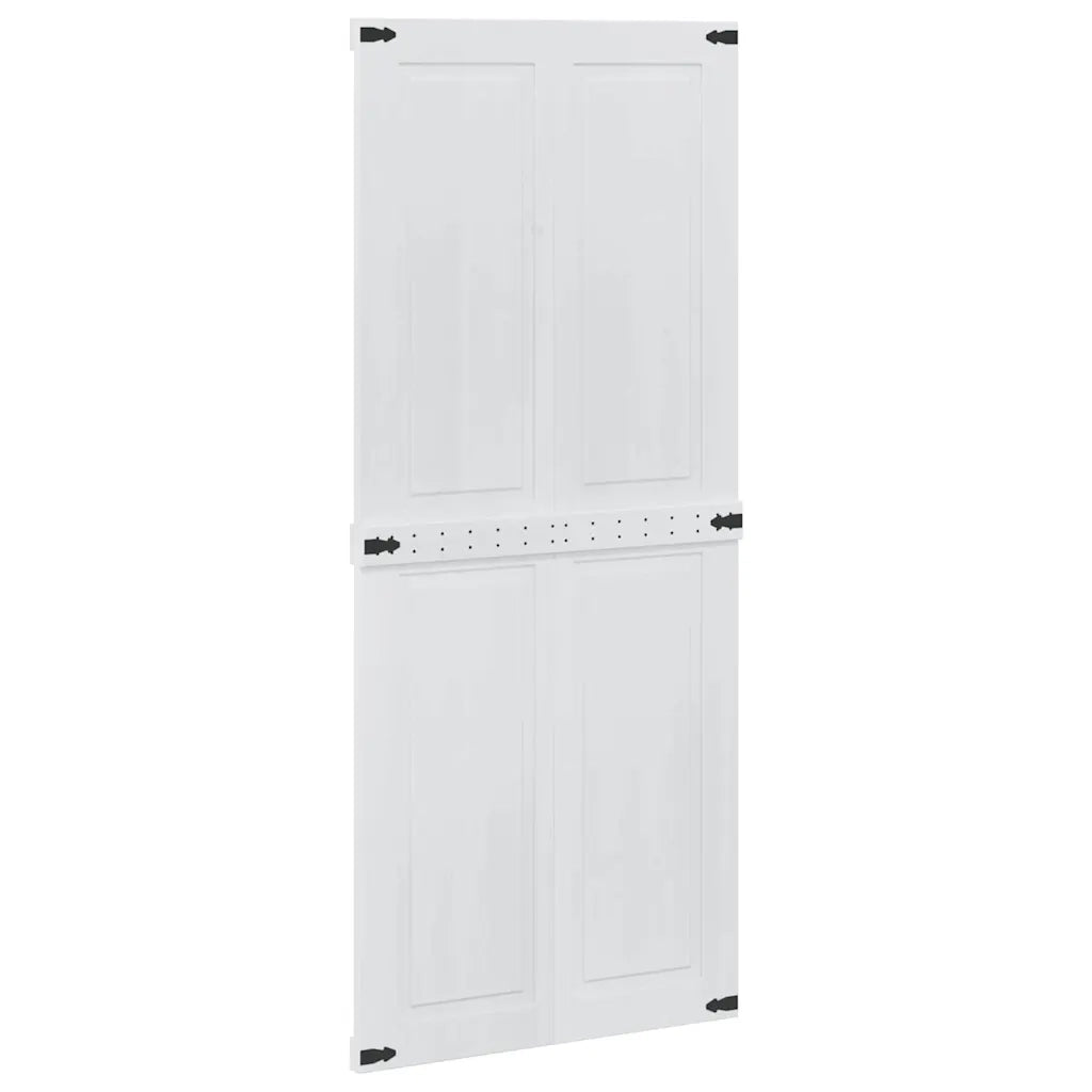 Porta del fienile Corona 90 x 210 cm Legno Massello di Pino 42021203