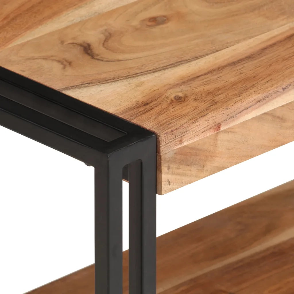 Mobile Porta TV 120x30x40 cm in Legno Massello di Acacia cod mxl 33841