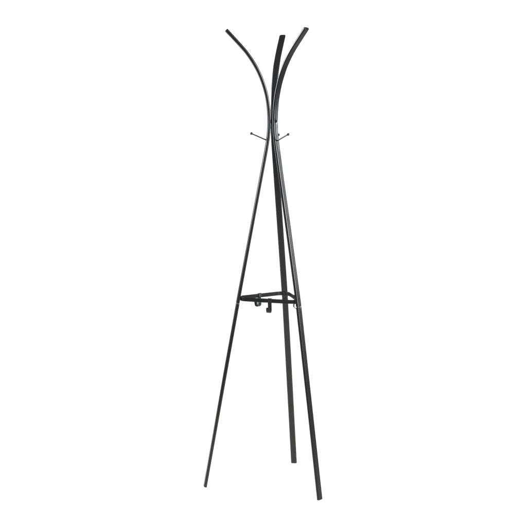 Appendiabiti da ingresso di design 181 x 53 x 53 cm acciaio nero 03_0010389