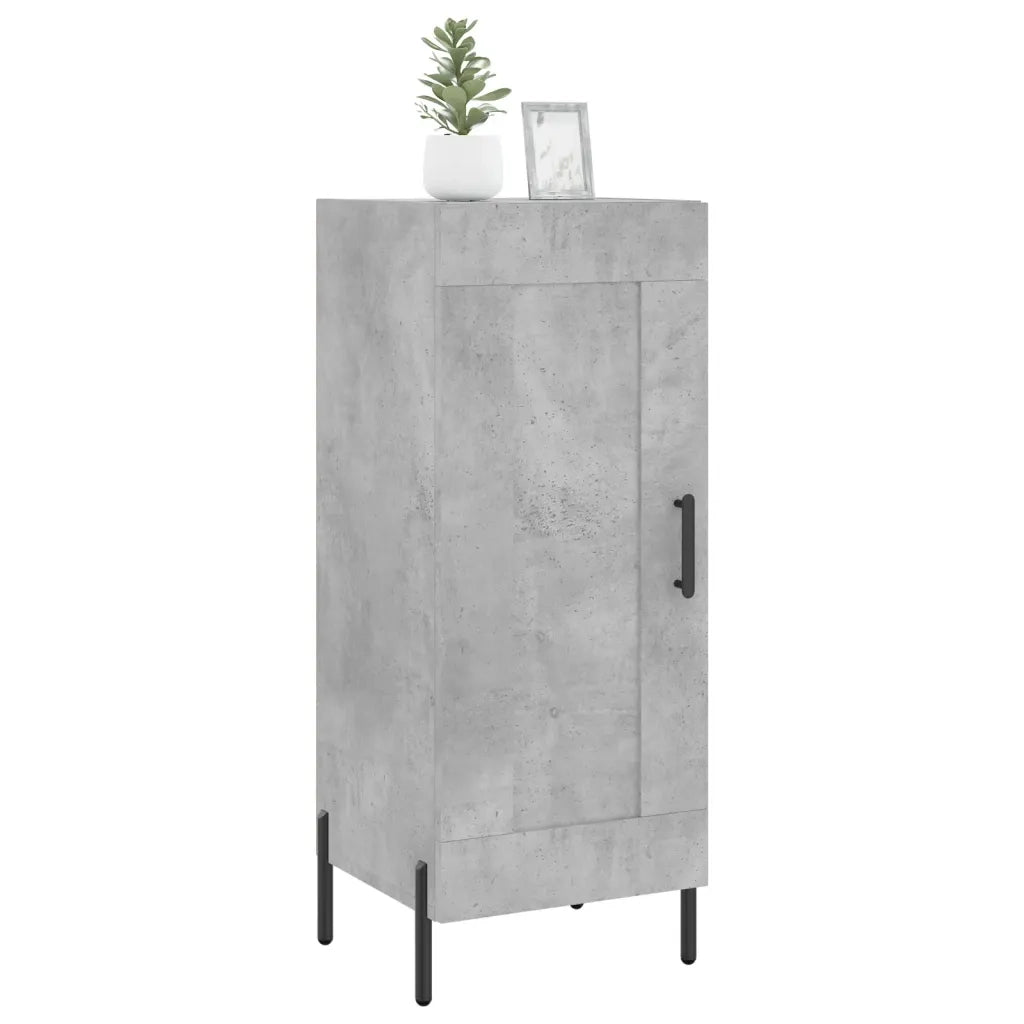 Credenza | Madia | Buffet da pranzo | Armadio da pranzo Grigio Cemento 34,5x34x90 cm in Legno Multistrato