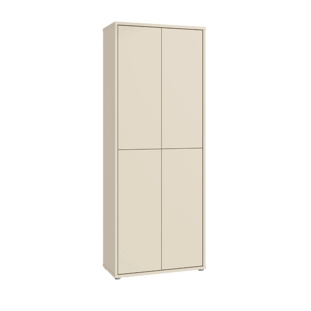 Mobile multiuso Medea 4 ante colore cashmere 74.5x34.9xH 191.9 cm.