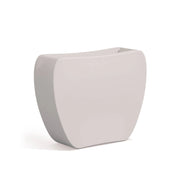 VASO FIORIERA MOD. HEART IN RESINA 100x30x80H MODERNO - MONACIS Colore: Bianco