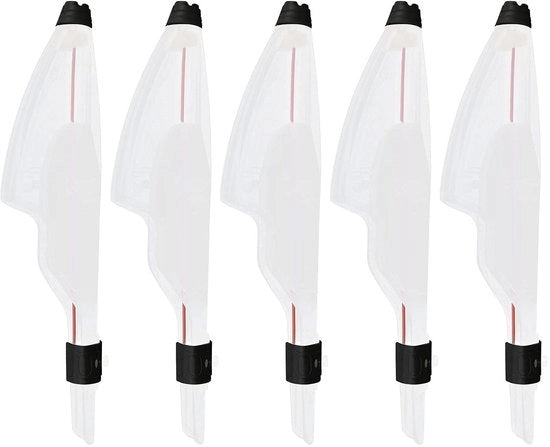 Protettore del punto di attacco per canna da pesca leggero - Accessori per canna da pesca - 5 pezzi - Materiale in plastica durato - Flessibile - Protezione del punto di attacco - Punta di canna da pesca
