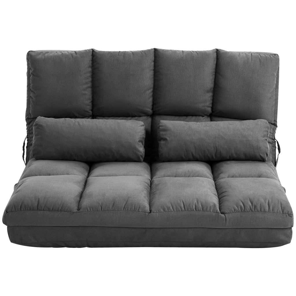 Divano letto reclinabile ¨C zephmum ¨C grigio, con materasso