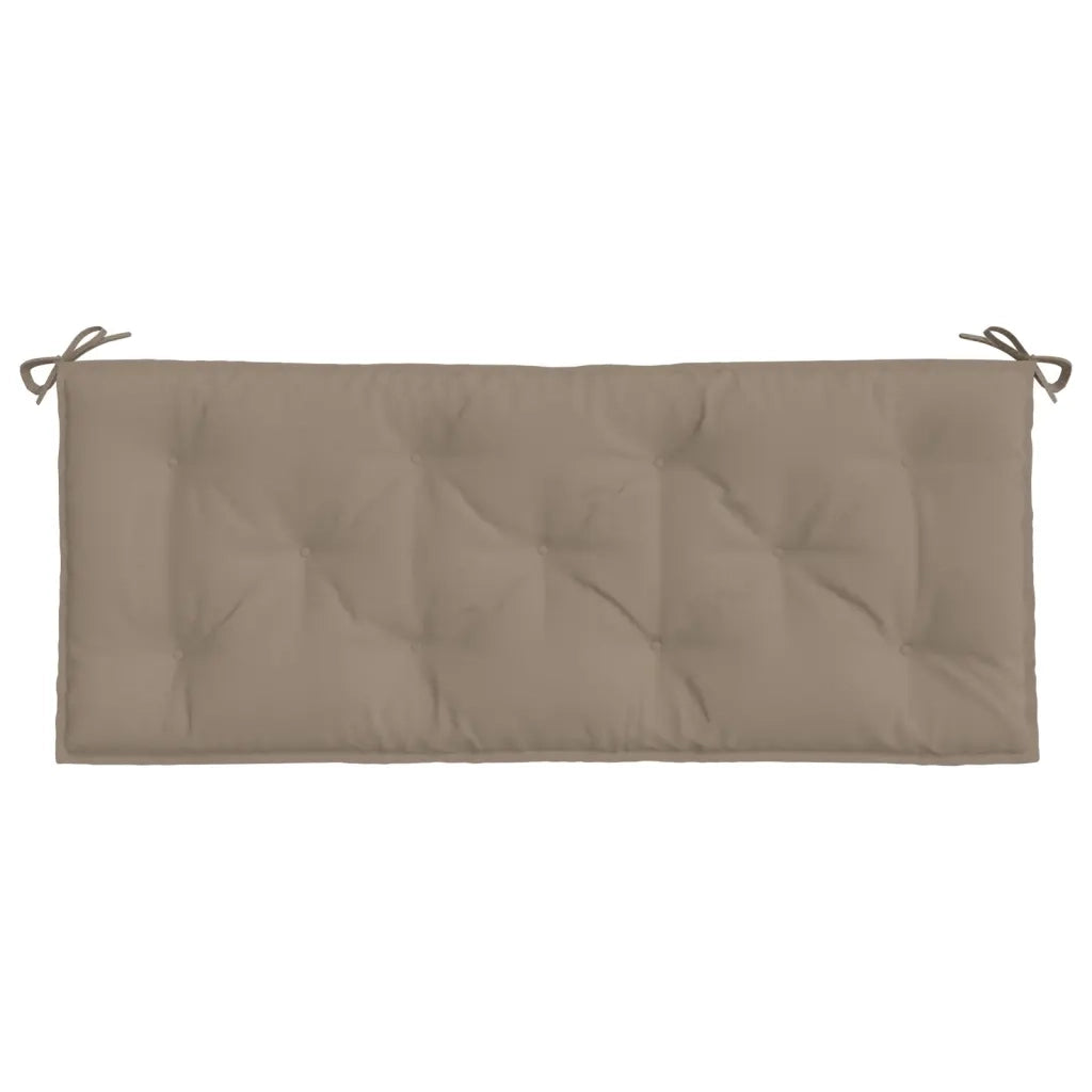 Cuscini per Panca 2 pz-Set di 2 Cuscini per panchina Tortora 120x50x7 cm in Tessuto Oxford