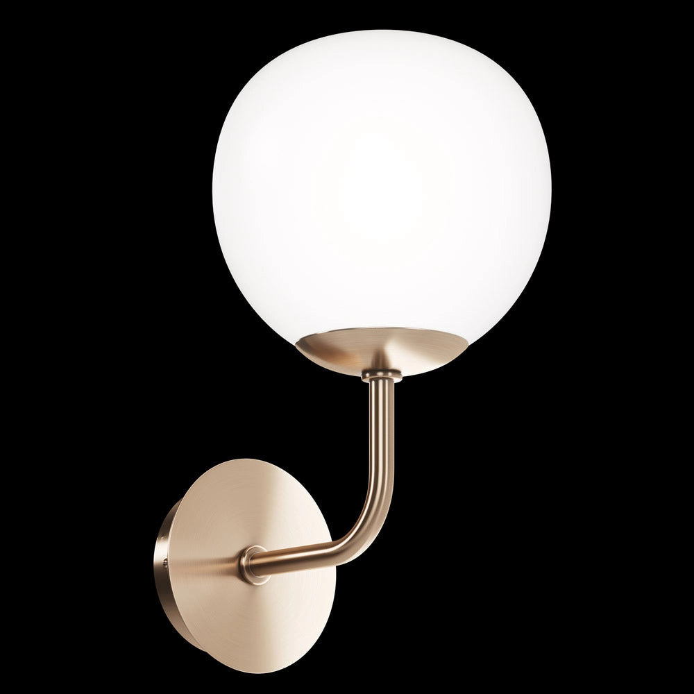 Maytoni applique contemporanea Erich 1 luce E14 oro rosa metallo vetro