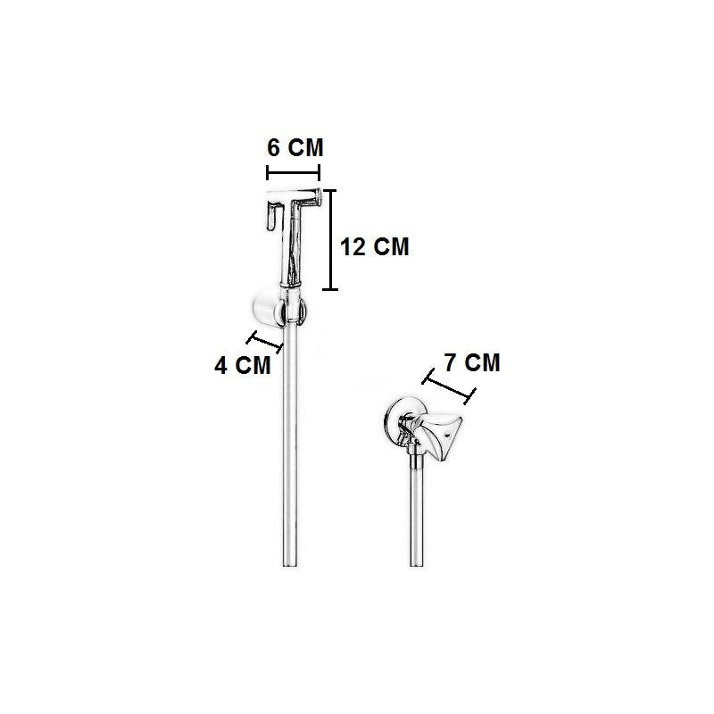 Set per wc completo di rubinetto d'arresto
