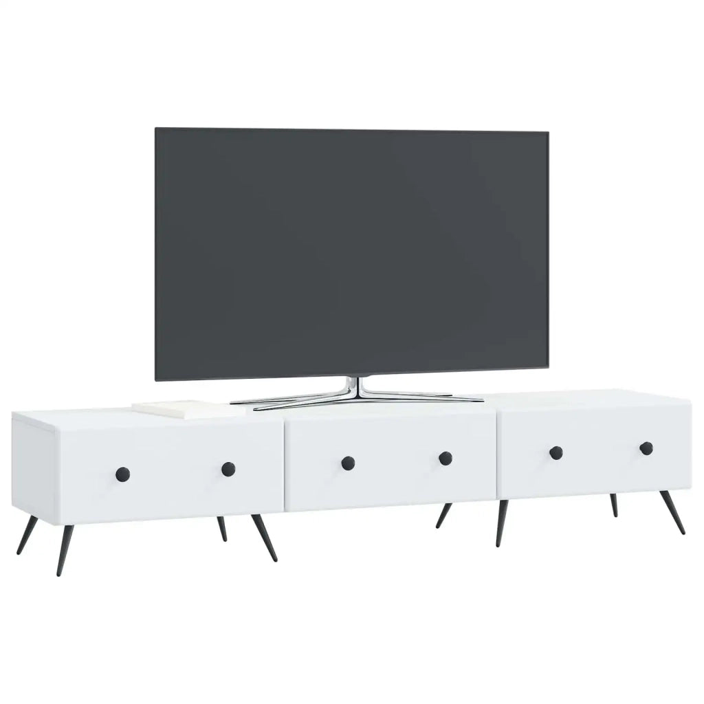 Mobile TV Bianco 147 x 34,5 x 30 cm Legno ingegnerizzato 895625