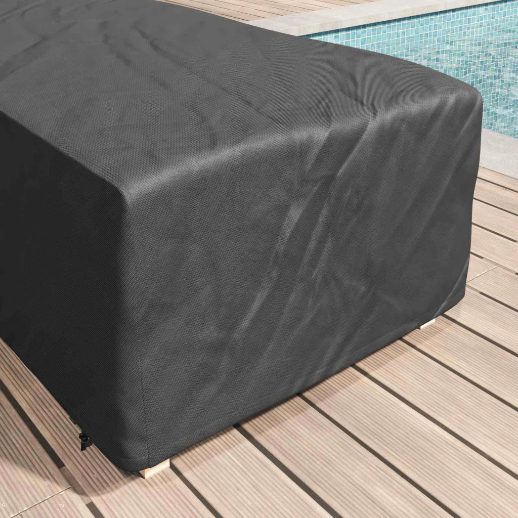 Copertura per Lettini Tinta unita Nero 74 x 210 x 40 cm Tessuto 4105903