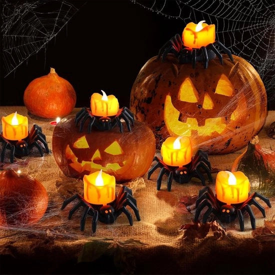 Lanterne a forma di zucche per decorazioni di Halloween - Spettri a forma di zucca per illuminazione per interni ed esterni decorazioni di festa