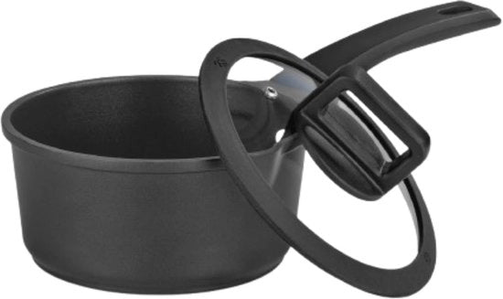 Pentola in alluminio e acciaio - compatibile con induzione - 18 cm - Edizione Midnight