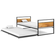 Giroletto Estraibile Nero in Metallo 90x200 cm 324748