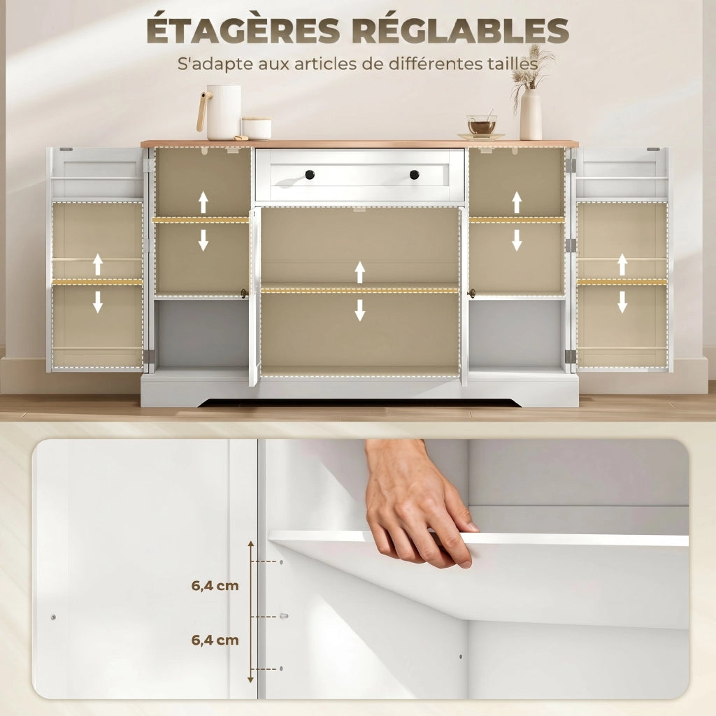 Credenza ¨C zephmum ¨C bianco 138x40x83,5
