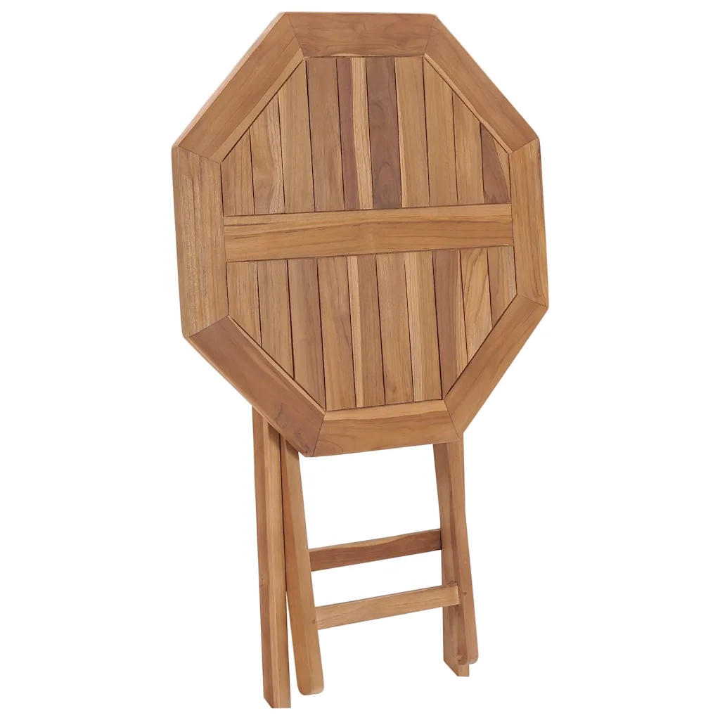 Tavolo da Giardino Pieghevole 60x60x75 cm in Massello di Teak 48995