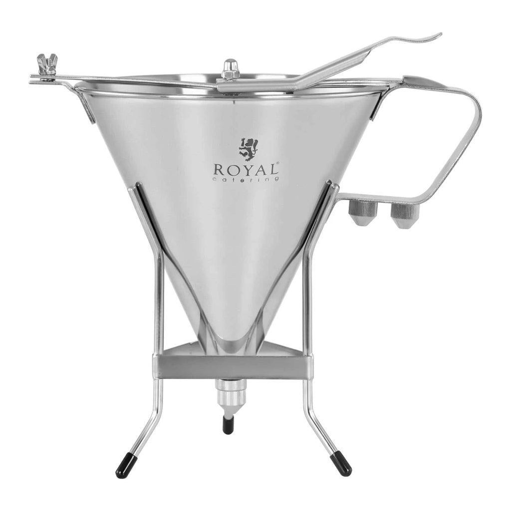 Imbuto a pistone in acciaio inox da 1,8 litri con 3 ugelli modello professionale 14_0004629