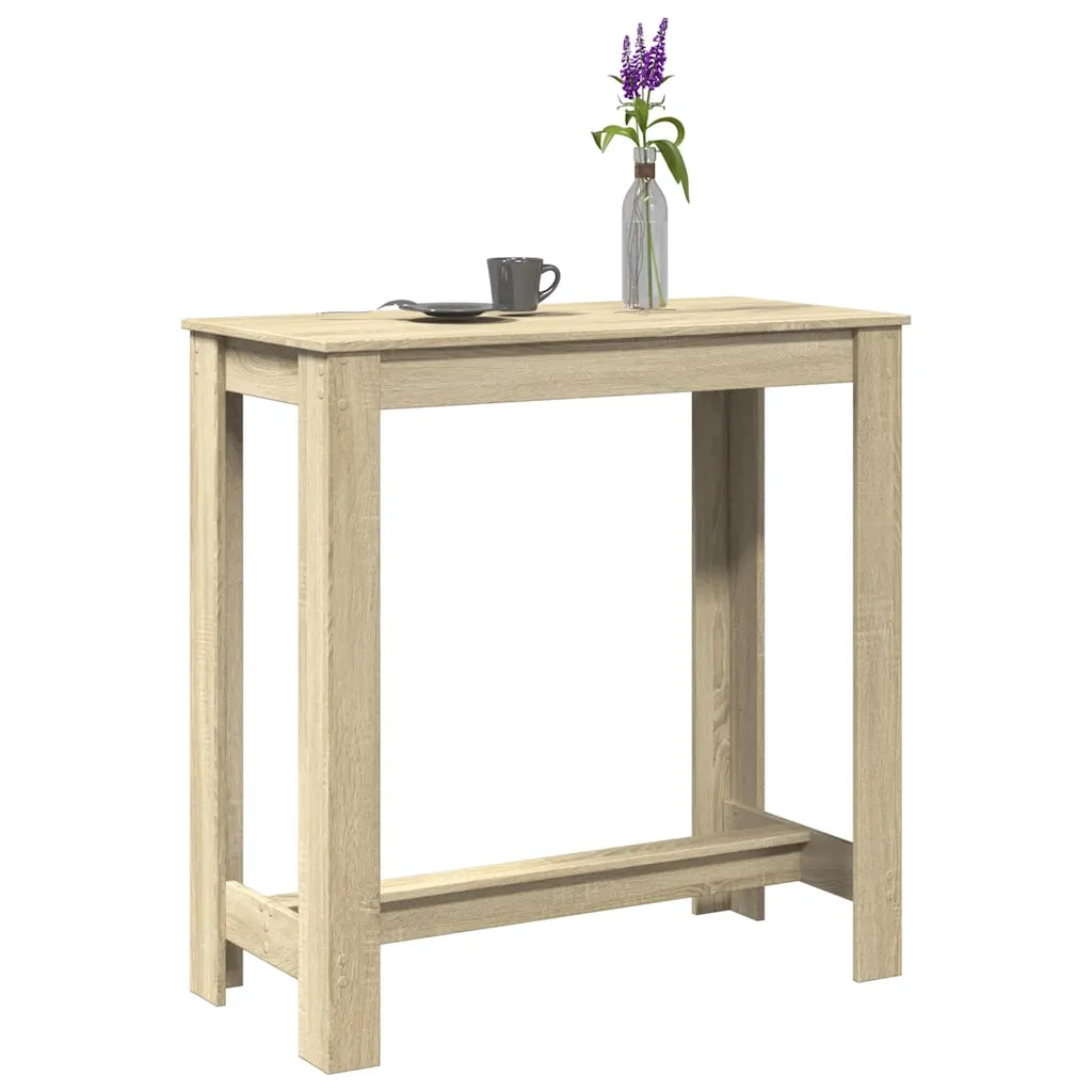 vidaXL Tavolo da Bar Rovere Sonoma 102x50x103,5cm in Legno Multistrato