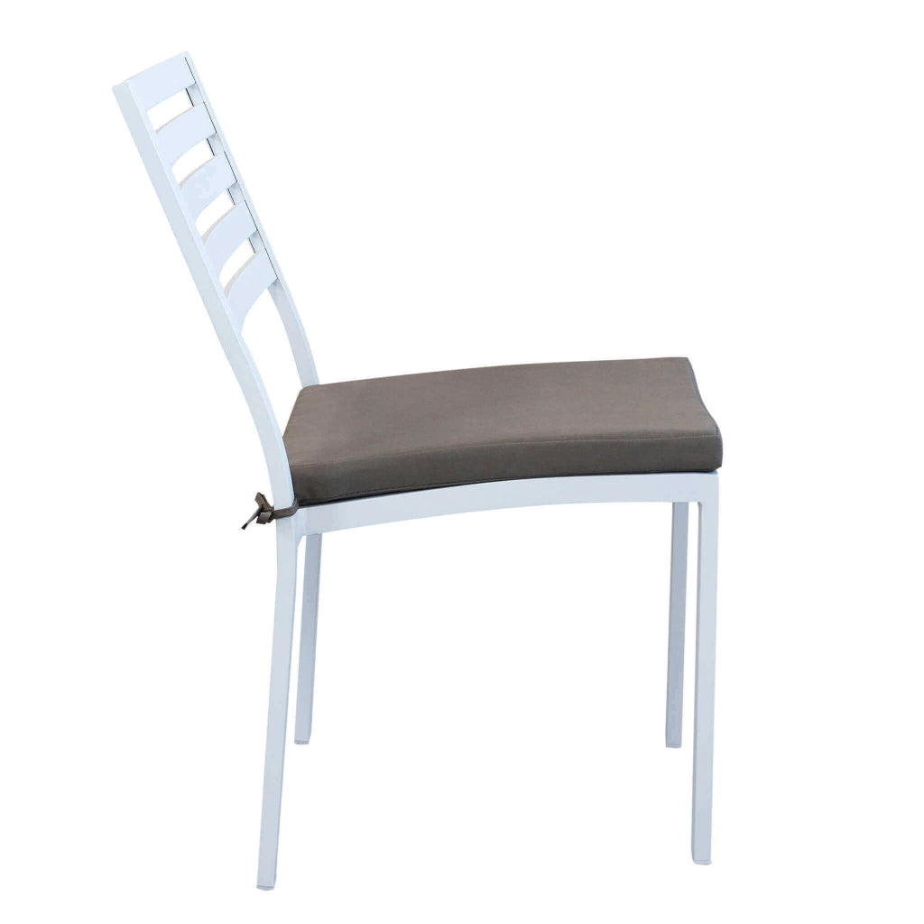 Sedia da Giardino Impilabile in Alluminio cm 46x59x85 - DAVID