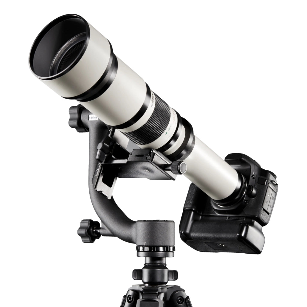 Mantona Gimbal TK-I testa del treppiede per teleobiettivo (peso 1,4 kg inclusa piastra a sgancio rapido)