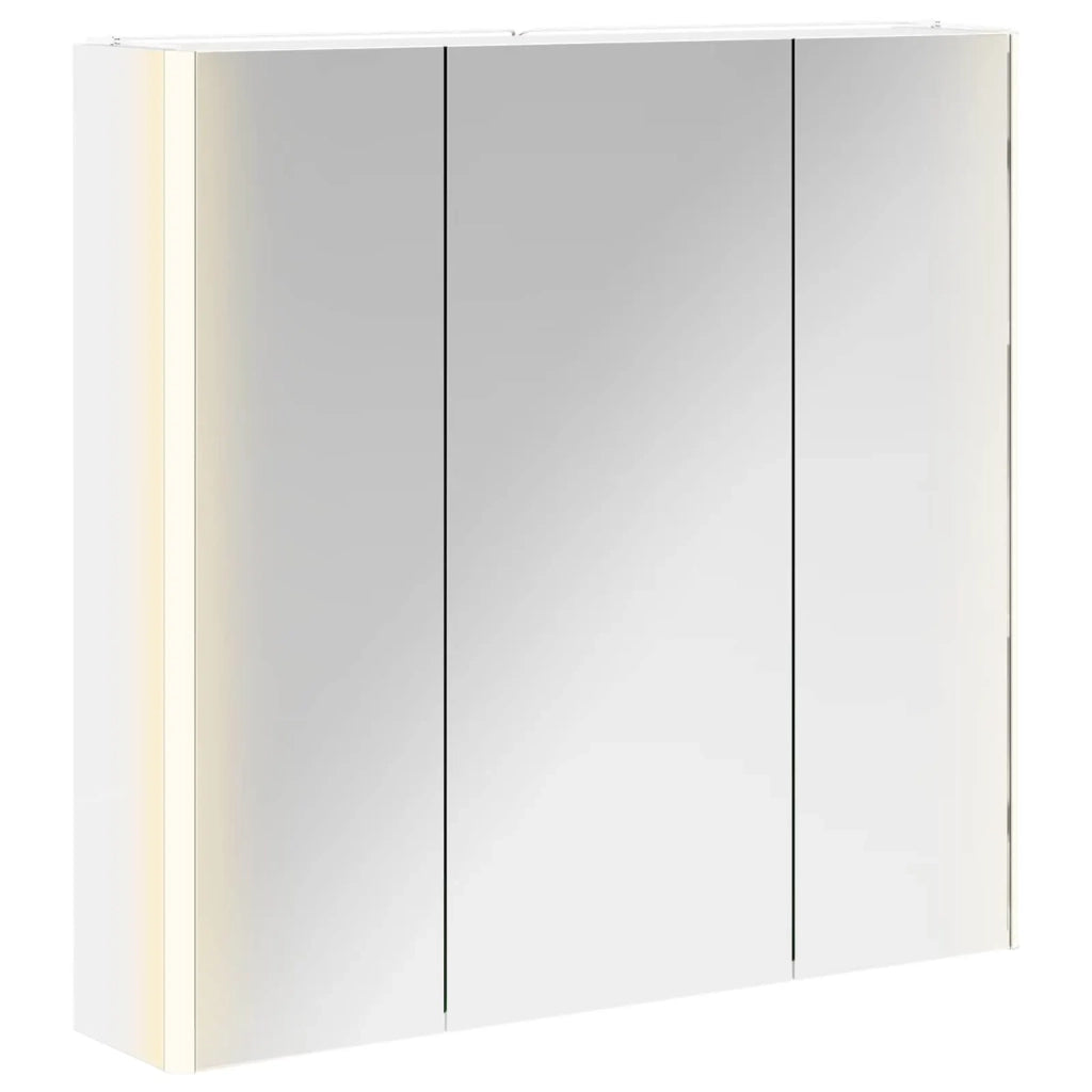 Mobiletto per specchio da bagno Bianco 73.5 x 15.5 x 70 cm