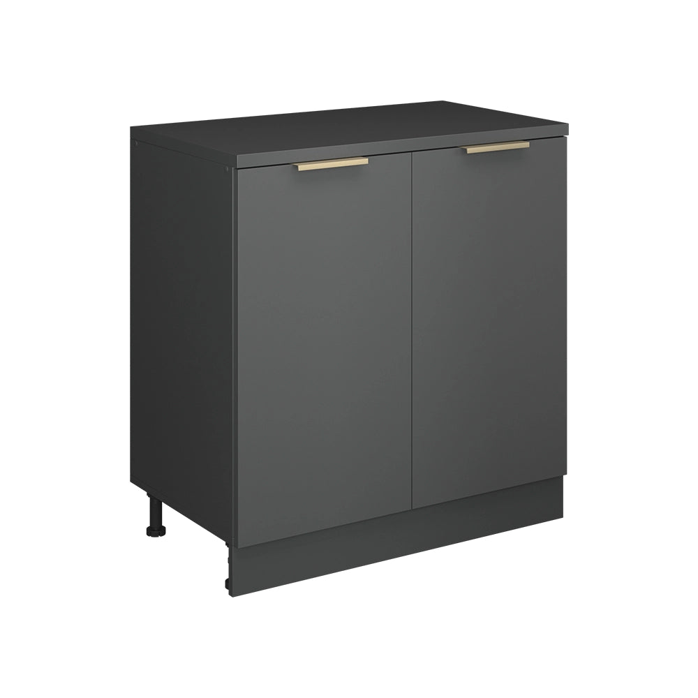 Mobile per mansarda Rion Antracite-oro/Antracite 80 x 83.8 cm senza inclinazione con 2 ante Vicco